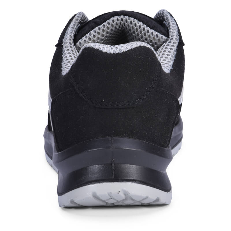 Safetoe Cow Leather Safety Work Shoes Black