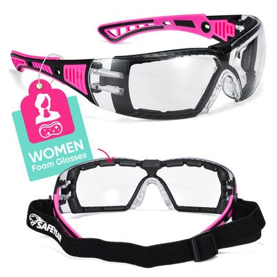 Safeyear Super Comfort Fogless Safety Glasses for Women, Z87.1 Approved