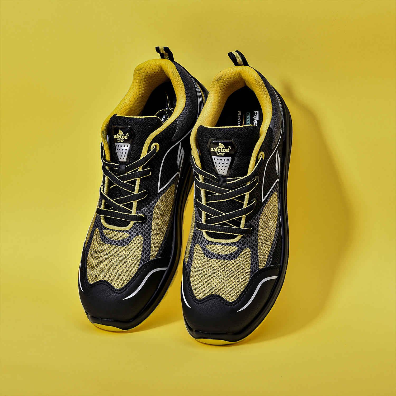 Safetoe Breathable Fashion Safety Work Shoes With Steel Toe