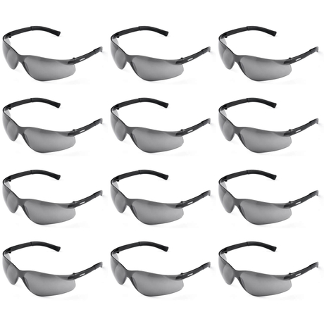 Safeyear 【12 Pair】Black Tinted Dark Lens Safety Glasses for Men & Women