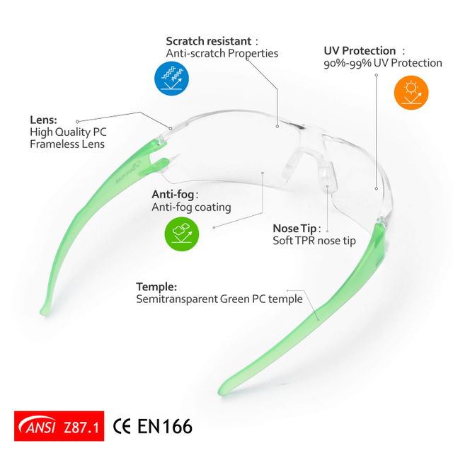 Safeyear Anti Scratch Safety Glasses Anti Fog Protective Glasses For DIY Work