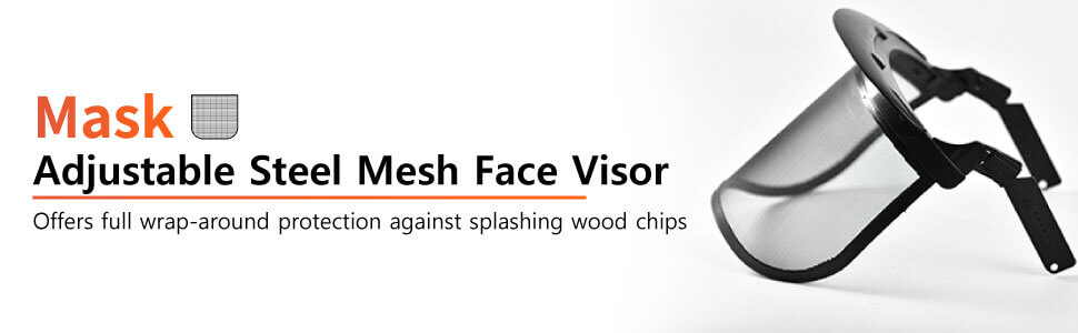 5009-steel mesh face visor