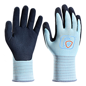 SAFEYEAR Safety Gloves for General Duty Work, Natural Latex Coated Work Gloves for Gardening,Construction,Warehouse 