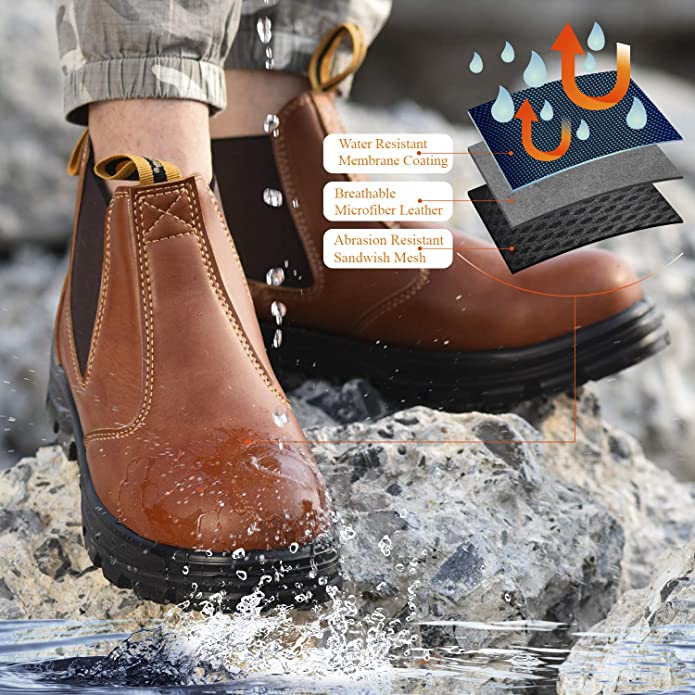 Safetoe Wide Fit Steel Toe Work Boots for Men & Women