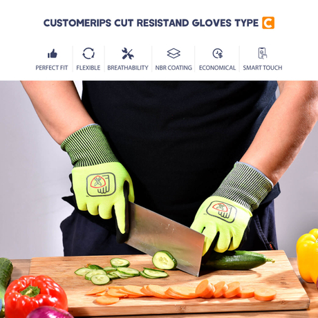 SAFEYEAR Cut Resistant Gloves,Strengthen Between The Thumb & Index Level 5  Protection