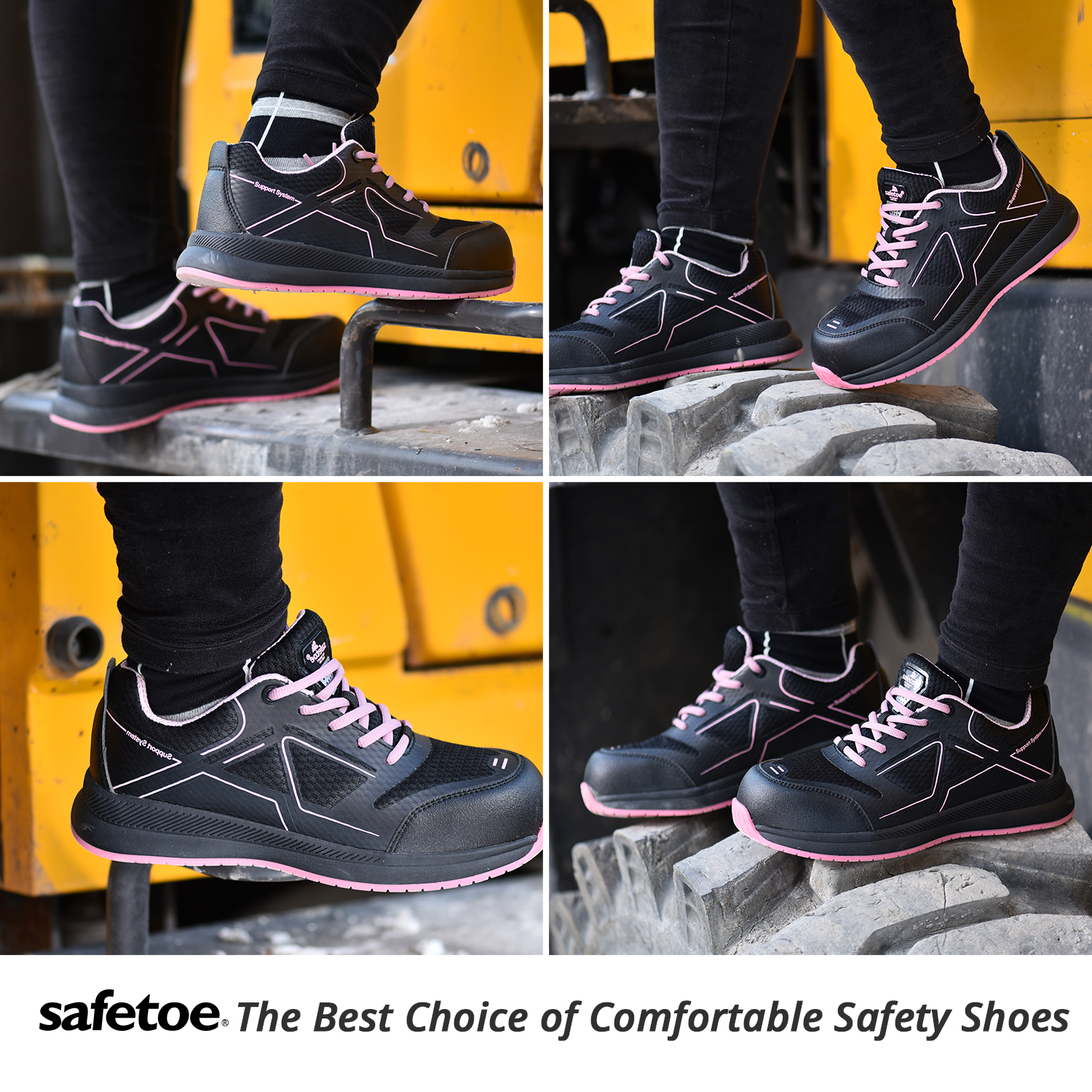 Safetoe Lightweight Women Safety Work Shoes