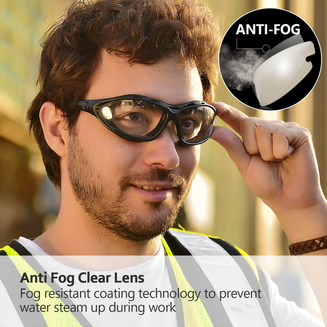 Safeyear Anti Fog Z87 Safety Glasses Goggles for Men & Women