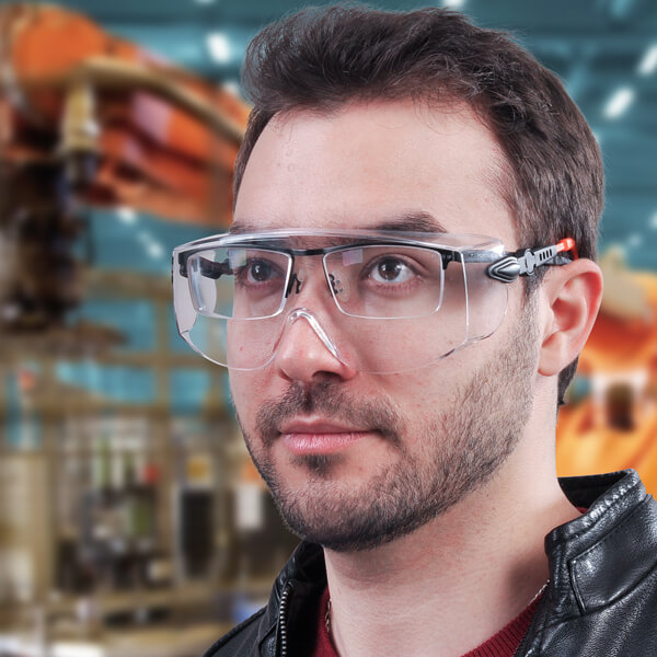 Safeyear Fogless Overglasses Safety Goggles with Z87 Fogless Coating