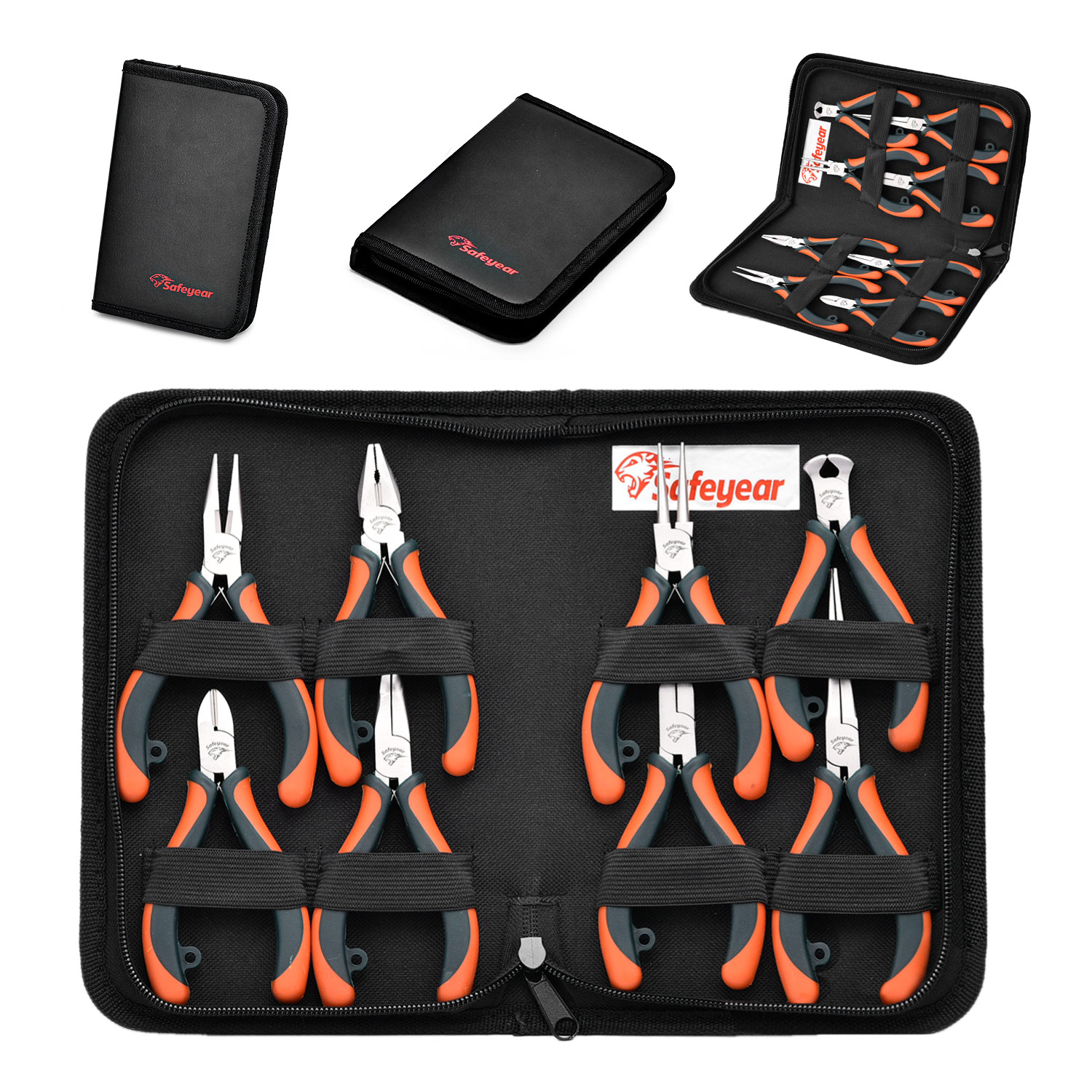 Jetech 6-Piece Mini Pliers Set With Pouch - Cr-V Steel Jewelry & Precision Tool Kit - View #7