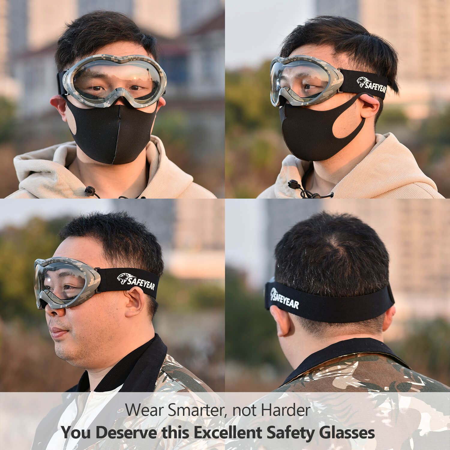 Safeyear Anti Fog Military Grade Shooting Safety Goggles