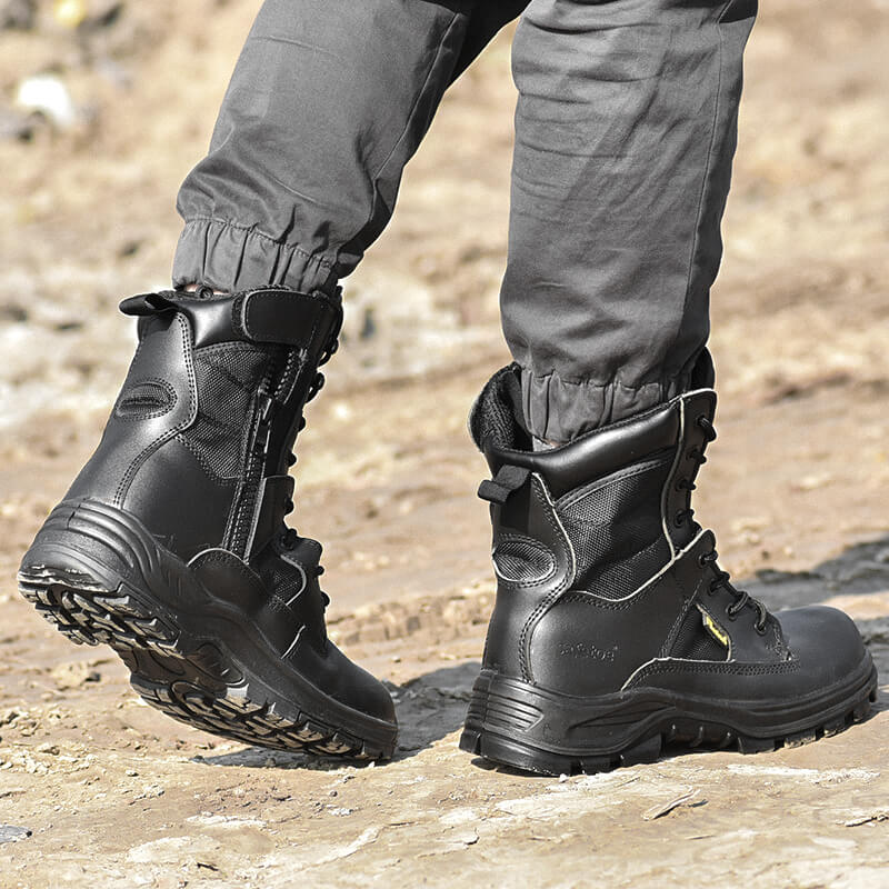 military boots back side