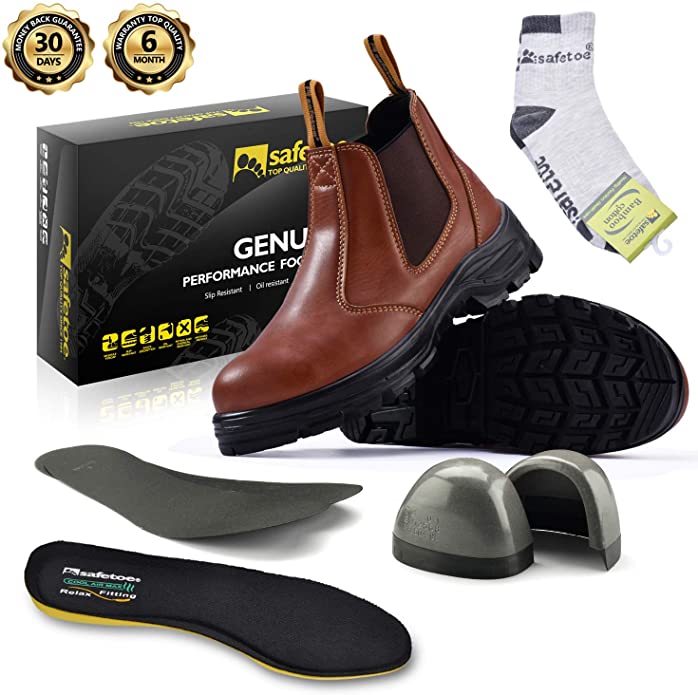 Safetoe Wide Fit Steel Toe Work Boots for Men & Women