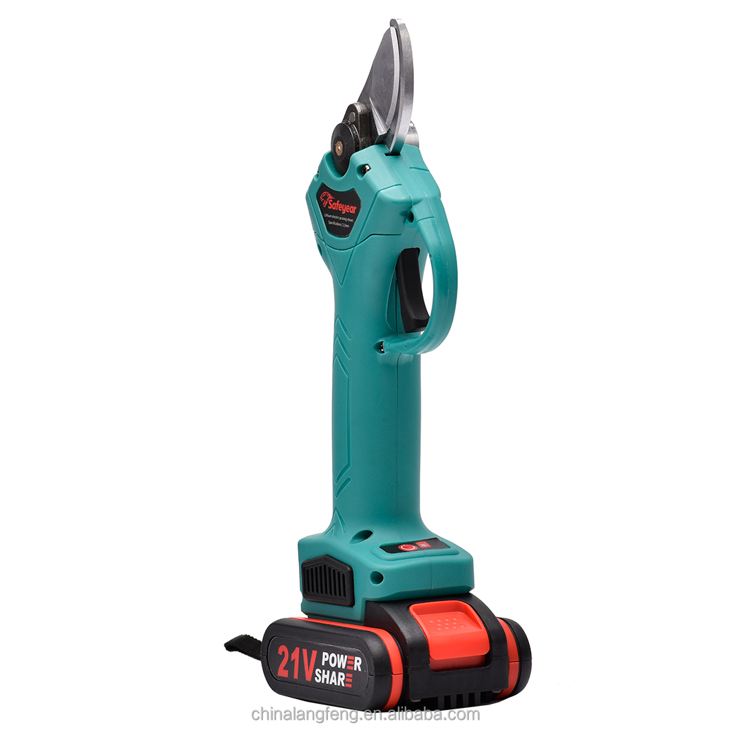 SAFEYEAR 45MM Cordless Pruners Scissor Cutter with Dual Battery Kit