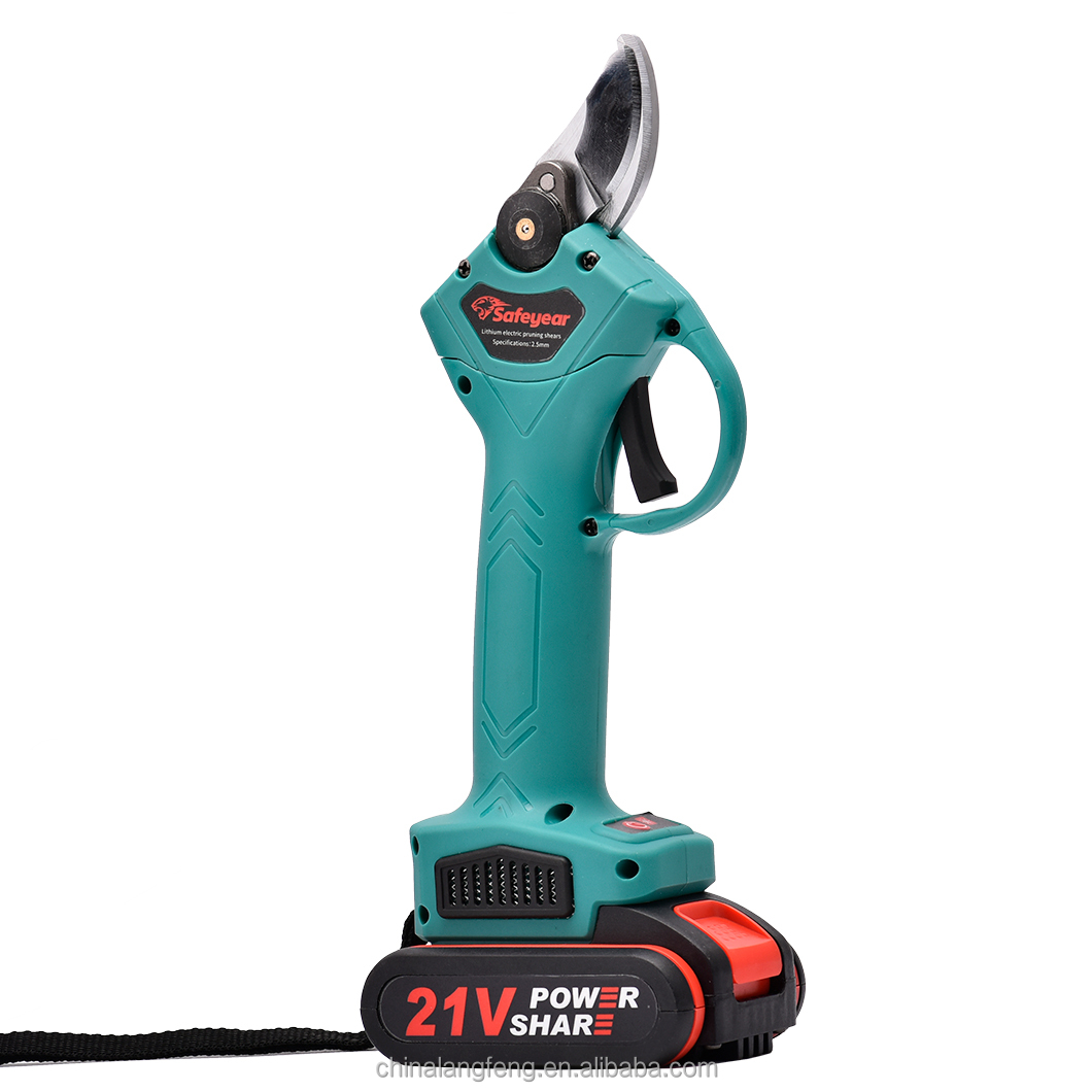 SAFEYEAR 45MM Cordless Pruners Scissor Cutter with Dual Battery Kit