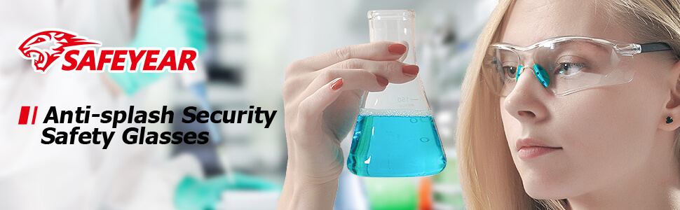 SG003BU-anty splash security safety glasses