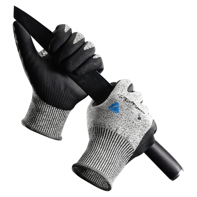 EU-SAFEYEAR Cut Resistant Work Gloves Safety Gloves Level 5 Protection