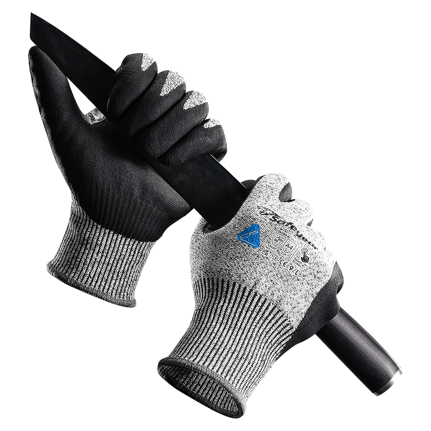 EU-SAFEYEAR Cut Resistant Work Gloves Safety Gloves Level 5 Protection