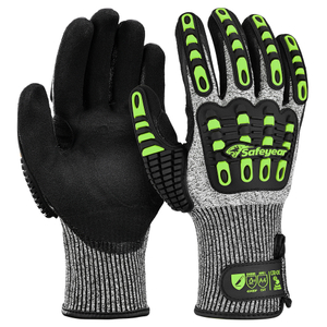 Safeyear Cut-Resistant Kevlar Mechanic Work Gloves for Men & Women