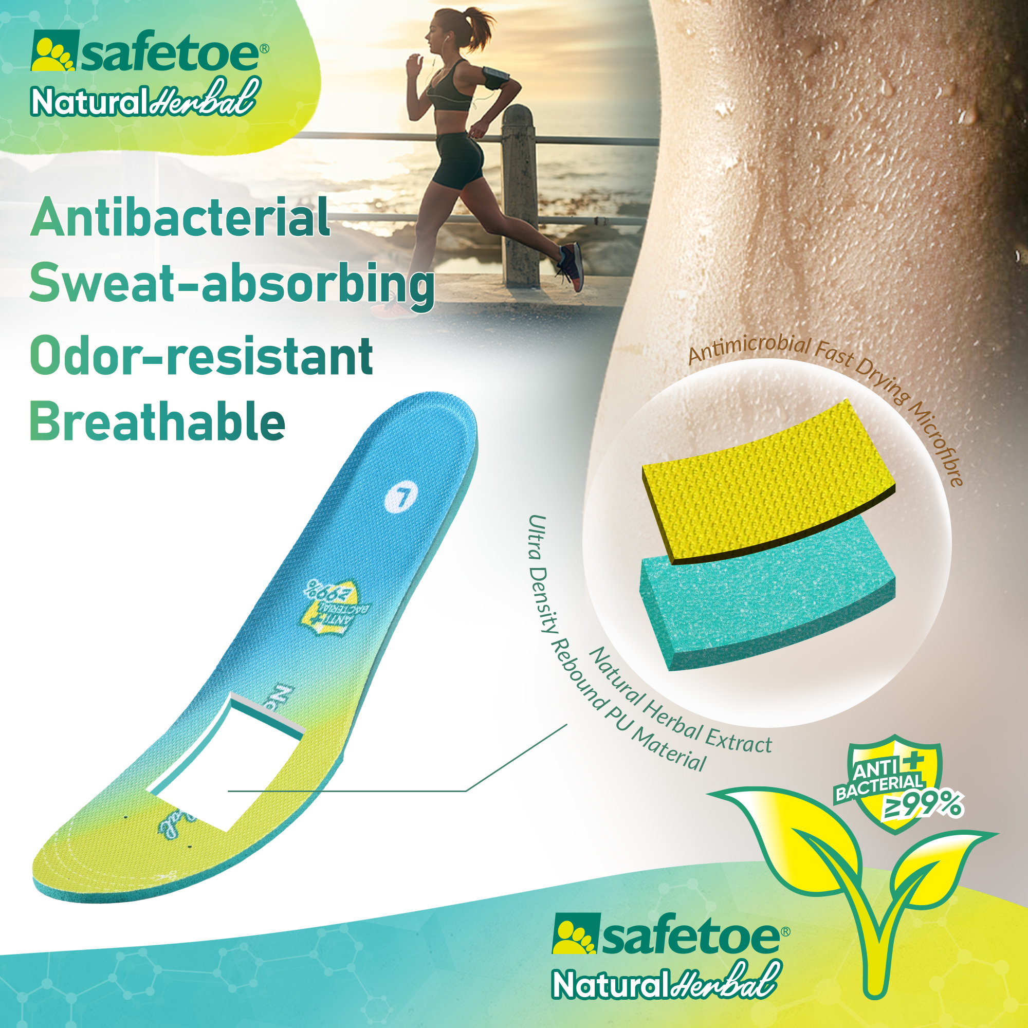 Safetoe Thermal Insoles–Winter Warm Insoles & Antibacterial Shoe Insoles